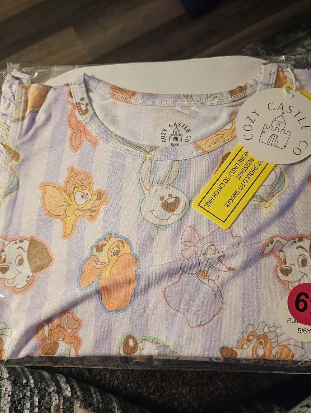 Kids' Lavender Disney Pals Flutter Dress - 5/6Y